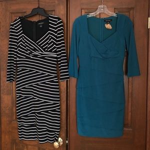 Two WHBM Instantly Slimming Dress Bundle Size 6